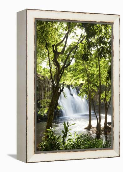 Rochester Falls, Souillac, Savanne, Mauritius, Indian Ocean, Africa-Jordan Banks-Framed Premier Image Canvas