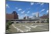 Rochester, New York, Beautiful Genesee River and Downtown Skyline on Main Street Brown Water River-Bill Bachmann-Mounted Photographic Print