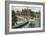 Rochester, New York - View of Canal Boats going over the Aqueduct-Lantern Press-Framed Art Print