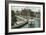 Rochester, New York - View of Canal Boats going over the Aqueduct-Lantern Press-Framed Art Print