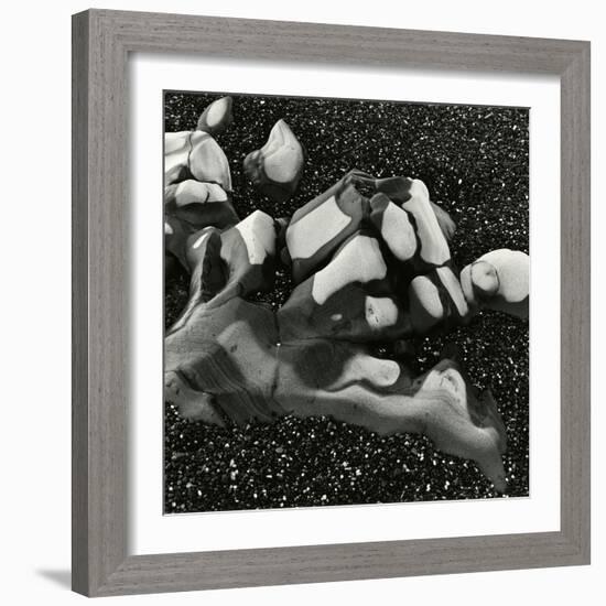 Rock and Pebbles, Pebble Beach, California, 1976-Brett Weston-Framed Photographic Print