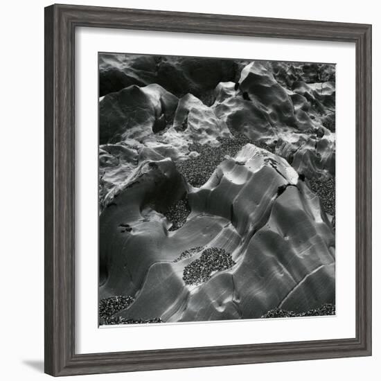 Rock and Pebbles, Pebble Beach, California, c. 1968-Brett Weston-Framed Photographic Print