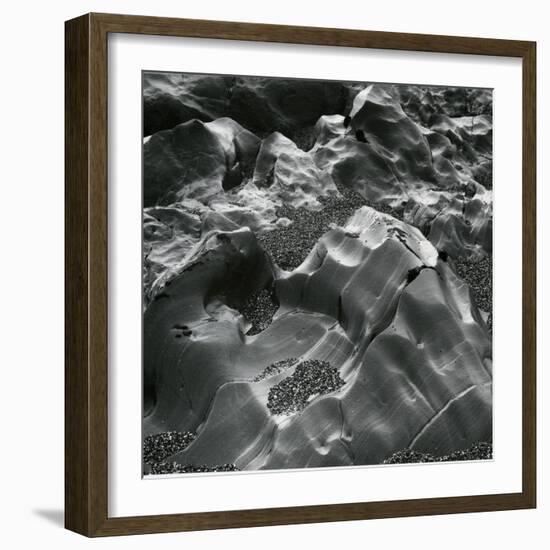 Rock and Pebbles, Pebble Beach, California, c. 1968-Brett Weston-Framed Photographic Print