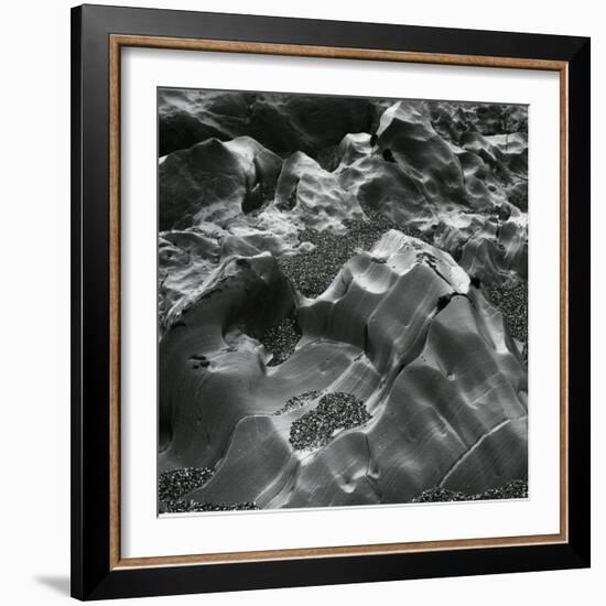 Rock and Pebbles, Pebble Beach, California, c. 1968-Brett Weston-Framed Photographic Print