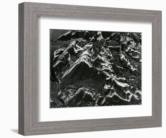 Rock and Pebbles, Pebble Beach, California, c. 1968-Brett Weston-Framed Photographic Print