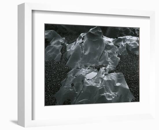 Rock and Pebbles, Pebble Beach, California, c.1968-Brett Weston-Framed Photographic Print