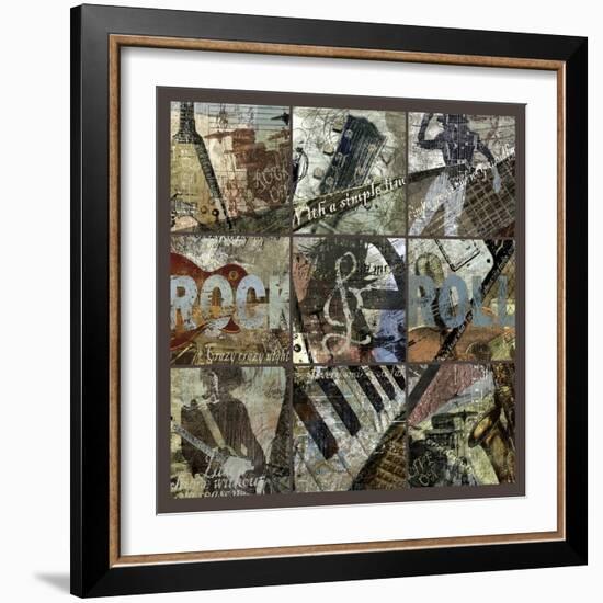 Rock and Roll 9-Patch- with Grid-Eric Yang-Framed Art Print