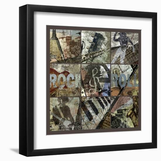 Rock and Roll 9-Patch- with Grid-Eric Yang-Framed Art Print