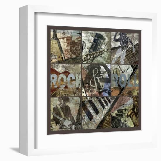 Rock and Roll 9-Patch- with Grid-Eric Yang-Framed Art Print