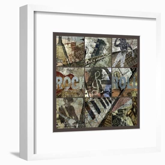 Rock and Roll 9-Patch- with Grid-Eric Yang-Framed Art Print