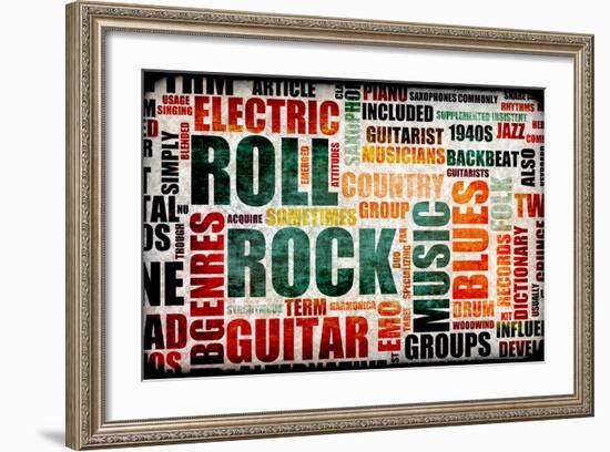 Rock And Roll-kentoh-Framed Art Print