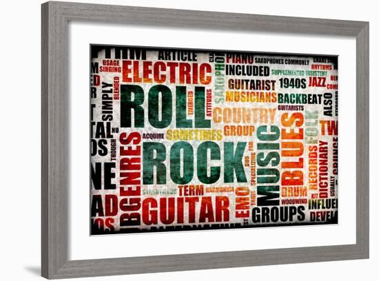 Rock And Roll-kentoh-Framed Art Print