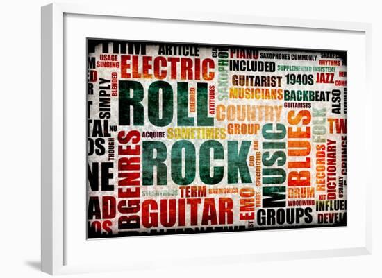 Rock And Roll-kentoh-Framed Art Print