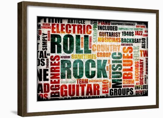 Rock And Roll-kentoh-Framed Art Print