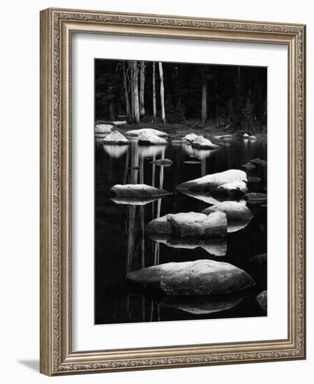 Rock and Water, High Sierra, 1972-Brett Weston-Framed Photographic Print