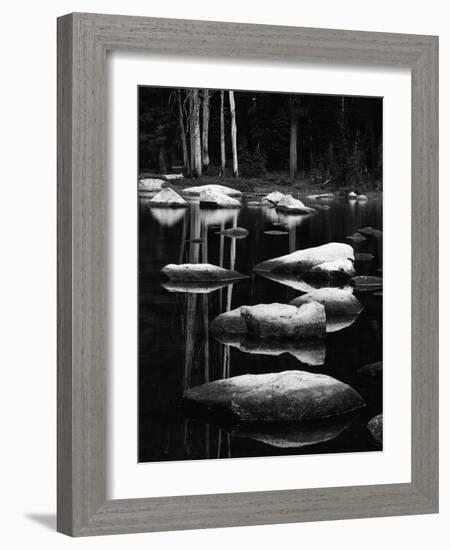 Rock and Water, High Sierra, 1972-Brett Weston-Framed Photographic Print