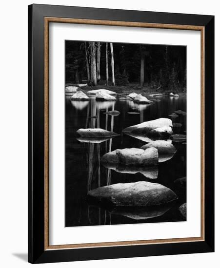 Rock and Water, High Sierra, 1972-Brett Weston-Framed Photographic Print