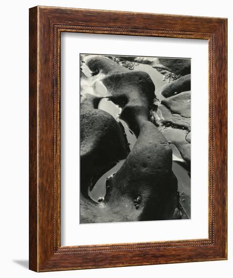 Rock and Water, Point Lobos, California, 1934-Brett Weston-Framed Photographic Print