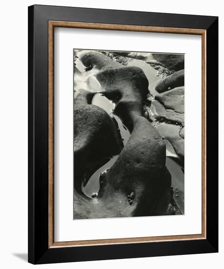 Rock and Water, Point Lobos, California, 1934-Brett Weston-Framed Photographic Print