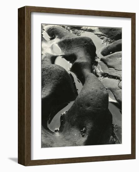 Rock and Water, Point Lobos, California, 1934-Brett Weston-Framed Photographic Print