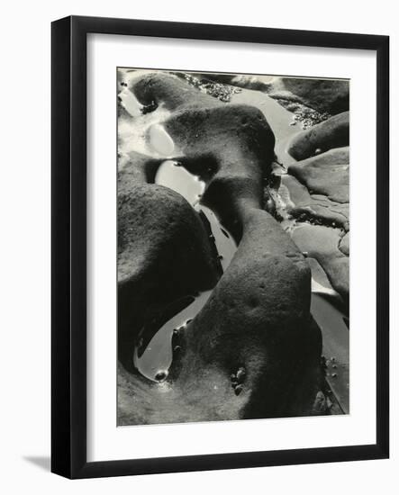 Rock and Water, Point Lobos, California, 1934-Brett Weston-Framed Photographic Print