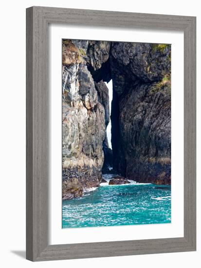 Rock Arch at Sea's Edge-Latitude 59 LLP-Framed Photographic Print