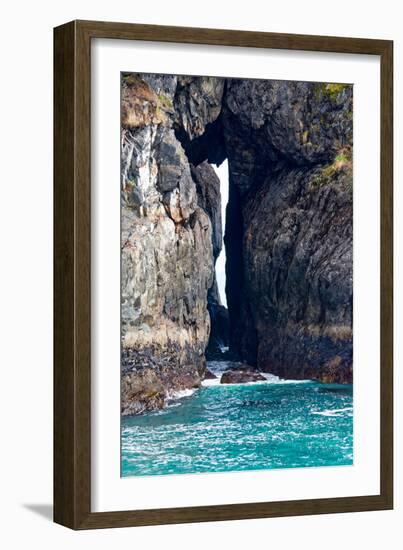 Rock Arch at Sea's Edge-Latitude 59 LLP-Framed Photographic Print