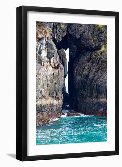 Rock Arch at Sea's Edge-Latitude 59 LLP-Framed Photographic Print