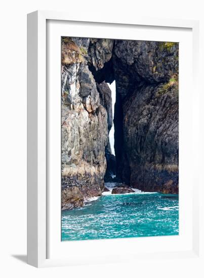 Rock Arch at Sea's Edge-Latitude 59 LLP-Framed Photographic Print