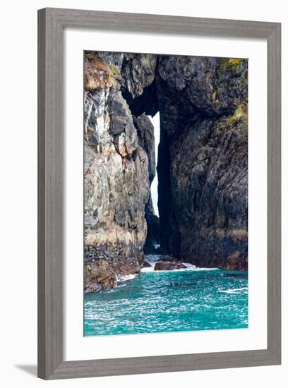 Rock Arch at Sea's Edge-Latitude 59 LLP-Framed Photographic Print