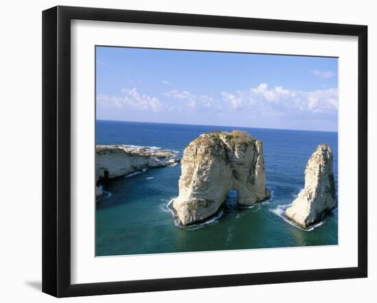 Rock Arches, Beirut, Lebanon, Mediterranean Sea, Middle East-Alison Wright-Framed Photographic Print