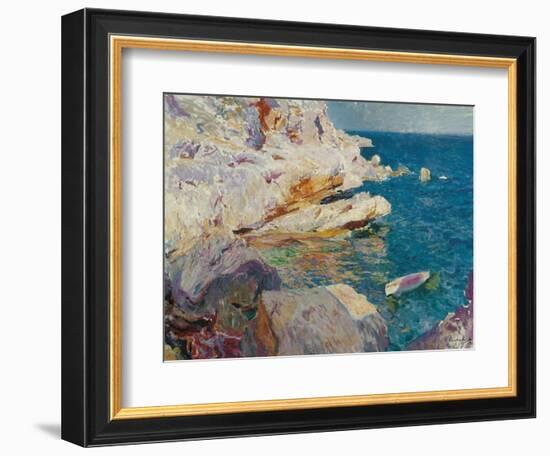 Rock at Jávea-Joaqu?n Sorolla y Bastida-Framed Giclee Print