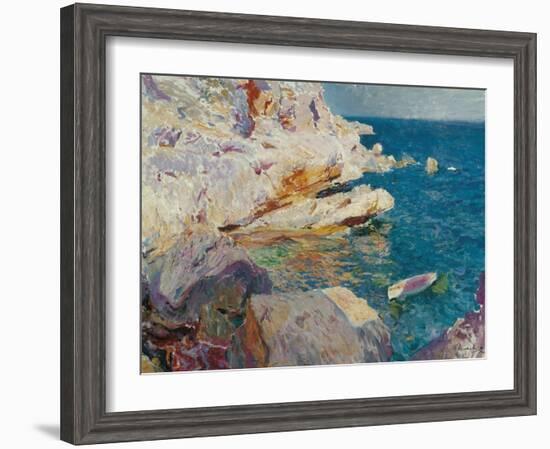 Rock at Jávea-Joaqu?n Sorolla y Bastida-Framed Giclee Print