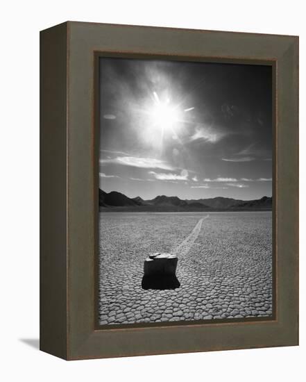 Rock at Racetrack Playa-Aaron Horowitz-Framed Premier Image Canvas