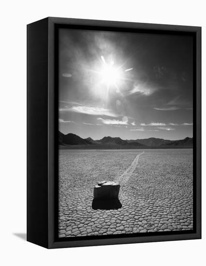 Rock at Racetrack Playa-Aaron Horowitz-Framed Premier Image Canvas