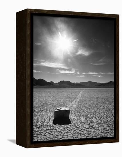 Rock at Racetrack Playa-Aaron Horowitz-Framed Premier Image Canvas