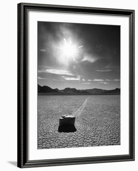 Rock at Racetrack Playa-Aaron Horowitz-Framed Photographic Print