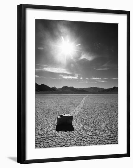 Rock at Racetrack Playa-Aaron Horowitz-Framed Photographic Print