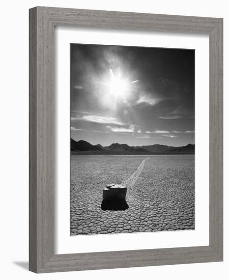 Rock at Racetrack Playa-Aaron Horowitz-Framed Photographic Print