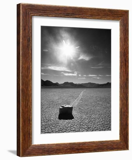 Rock at Racetrack Playa-Aaron Horowitz-Framed Photographic Print