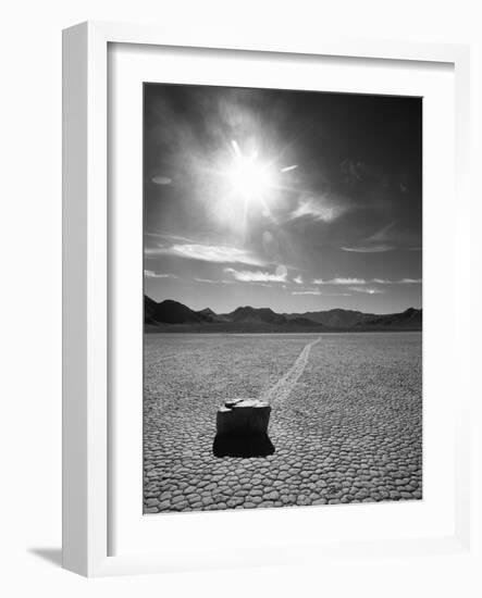 Rock at Racetrack Playa-Aaron Horowitz-Framed Photographic Print