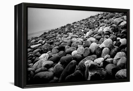 Rock Beach in Lima Peru-null-Framed Stretched Canvas