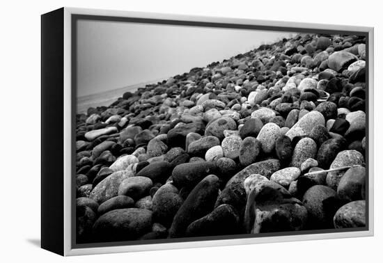 Rock Beach in Lima Peru-null-Framed Stretched Canvas