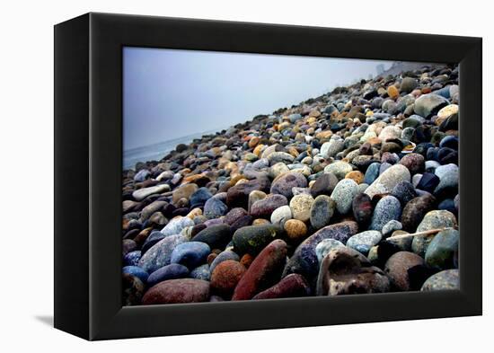 Rock Beach Lima Peru-null-Framed Stretched Canvas