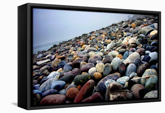 Rock Beach Lima Peru-null-Framed Stretched Canvas