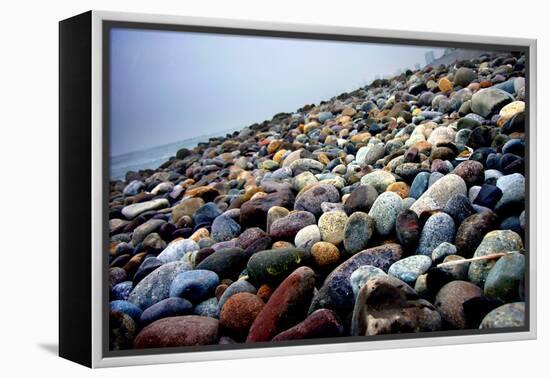 Rock Beach Lima Peru-null-Framed Stretched Canvas