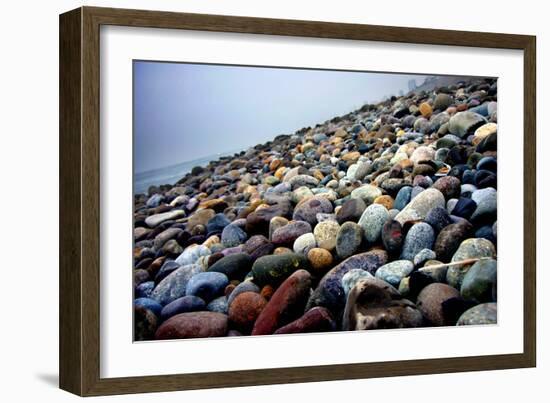 Rock Beach Lima Peru-null-Framed Photo