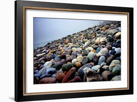 Rock Beach Lima Peru-null-Framed Photo