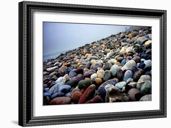 Rock Beach Lima Peru-null-Framed Photo