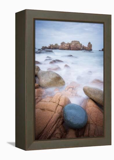 Rock Beach on Brehat Island 3-Philippe Manguin-Framed Premier Image Canvas